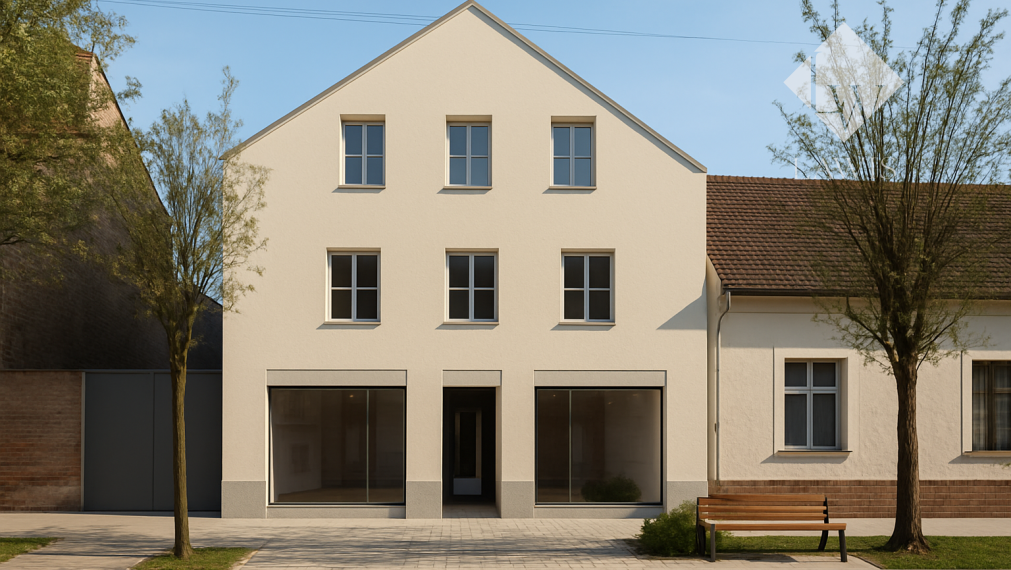 Rodinné domy pri námestí v centre mesta