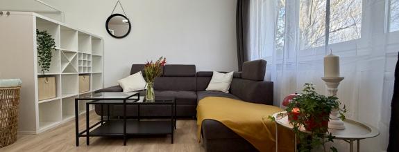 Zrekonštruovaný 1-izbový byt s výhľadom na Váh